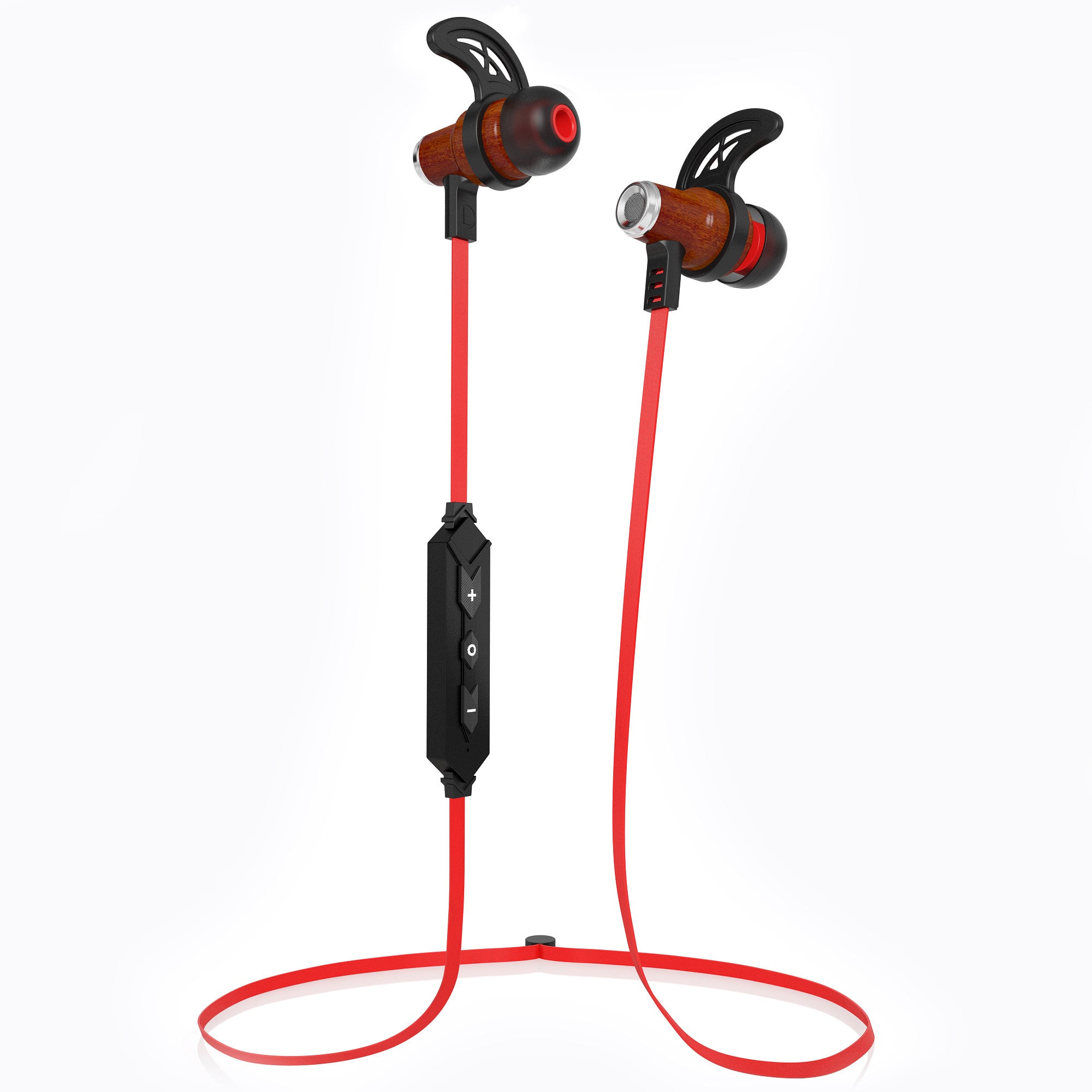 Symphonized NRG Bluetooth Wireless Wood in-Ear Noise-isolating Headphones, Earbuds, Earphones with Mic & Volume Control