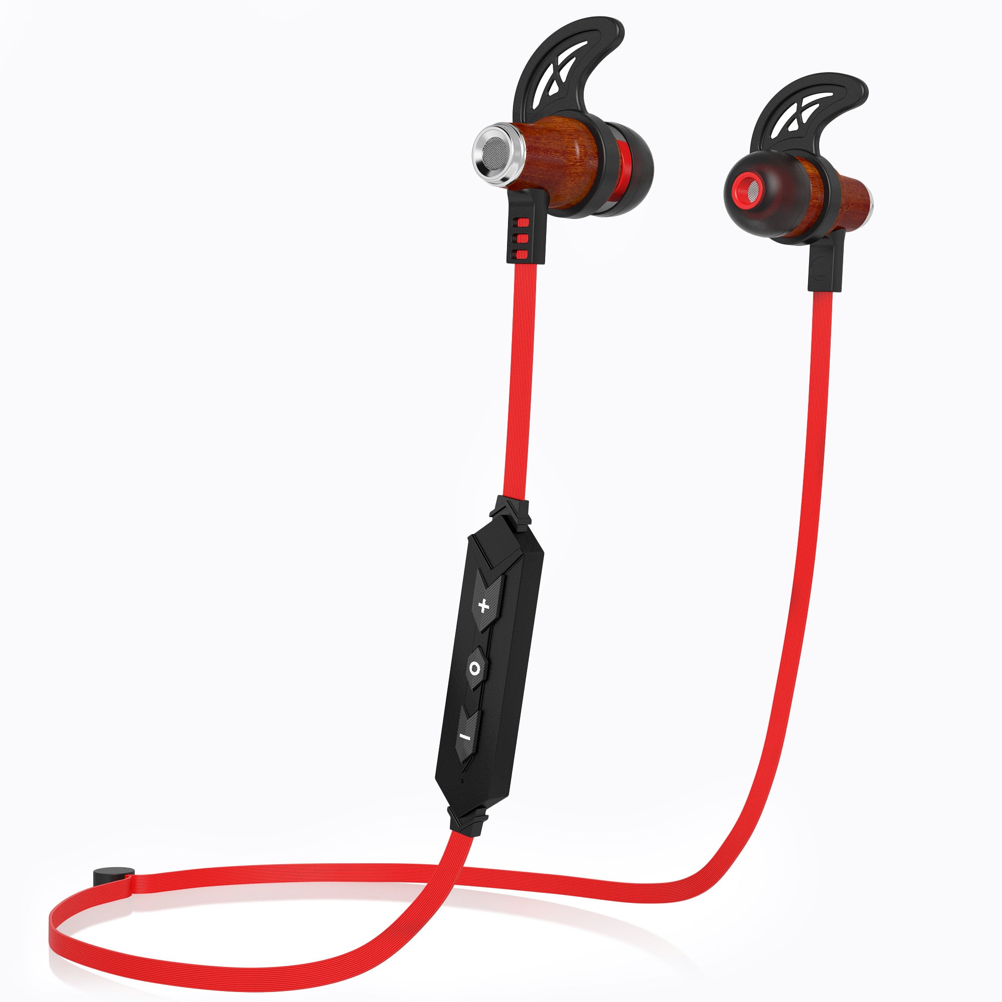 Symphonized NRG Bluetooth Wireless Wood in-Ear Noise-isolating Headphones, Earbuds, Earphones with Mic & Volume Control