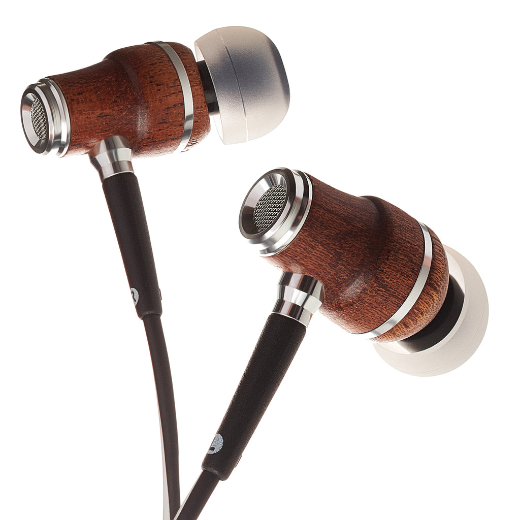 NRG X In-Ear Wood Headphones - Black and White