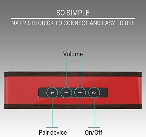 Symphonized NXT 2.0 Premium Genuine Bluetooth Portable Speaker. Compatible with All Bluetooth iOS Devices, All Android Devices and Mp3 Players