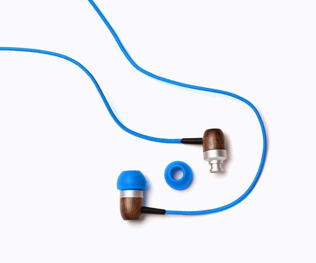 Symphonized GLXY Premium Genuine Wood in-Ear Noise-isolating Headphones with Mic and Nylon Cable