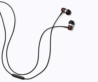 Symphonized GLXY Premium Genuine Wood in-Ear Noise-isolating Headphones with Mic and Nylon Cable