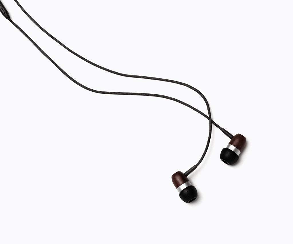 Symphonized GLXY Premium Genuine Wood in-Ear Noise-isolating Headphones with Mic and Nylon Cable