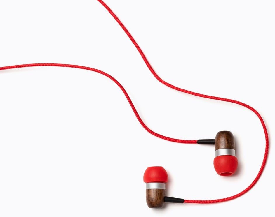 Symphonized GLXY Premium Genuine Wood in-Ear Noise-isolating Headphones with Mic and Nylon Cable