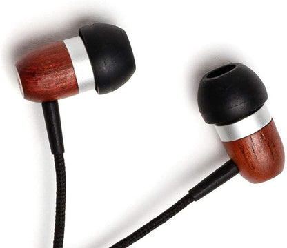 Symphonized GLXY Premium Genuine Wood in-Ear Noise-isolating Headphones with Mic and Nylon Cable