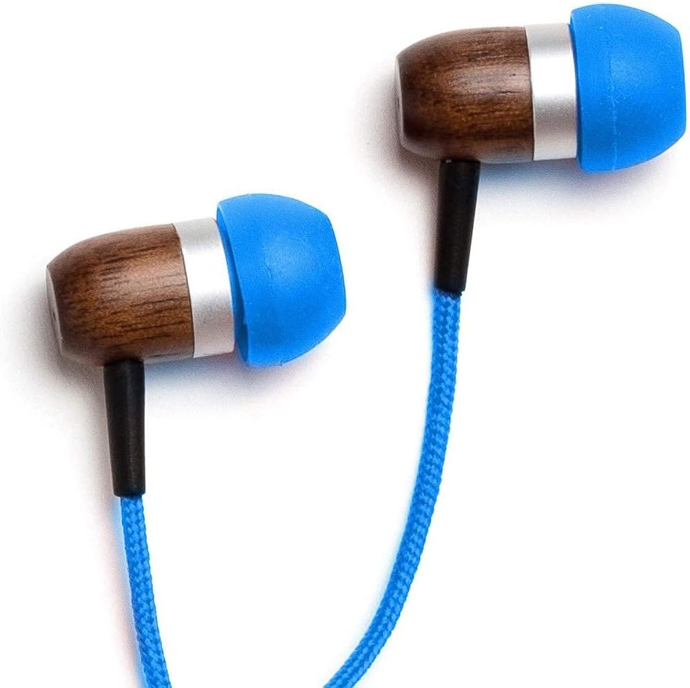 Symphonized GLXY Premium Genuine Wood in-Ear Noise-isolating Headphones with Mic and Nylon Cable