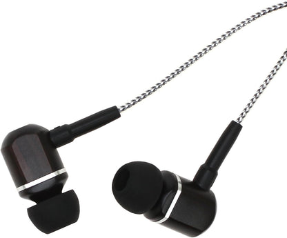 Symphonized MTRX 2.0 Premium Wired Earbuds - Wood in-Ear Headphones with Microphone & Volume Control, Noise Isolation - Corded Ear Buds for Android - Earphones for Computer & Laptop