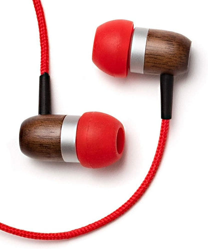 Symphonized GLXY Premium Genuine Wood in-Ear Noise-isolating Headphones with Mic and Nylon Cable