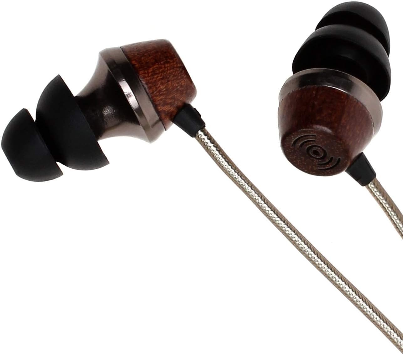 Symphonized ALN 2.0 Premium Genuine Wood In-ear Noise-isolating Headphones|Earbuds|Earphones with Innovative Shield Technology Cable and Mic