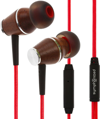 Symphonized XTC 2.0 Premium Genuine Wood In-ear Noise-isolating Headphones|Earbuds|Earphones with Innovative Shield Technology Cable and Mic