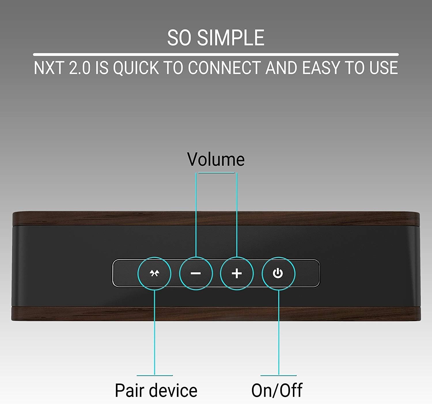 Symphonized NXT 2.0 Premium Genuine Bluetooth Portable Speaker. Compatible with All Bluetooth iOS Devices, All Android Devices and Mp3 Players