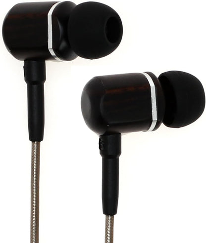 Symphonized MTRX 2.0 Premium Wired Earbuds - Wood in-Ear Headphones with Microphone & Volume Control, Noise Isolation - Corded Ear Buds for Android - Earphones for Computer & Laptop