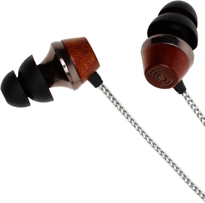 Symphonized ALN 2.0 Premium Genuine Wood In-ear Noise-isolating Headphones|Earbuds|Earphones with Innovative Shield Technology Cable and Mic