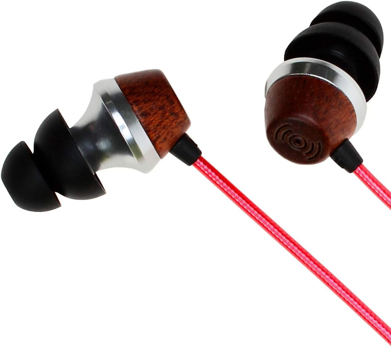 Symphonized ALN 2.0 Premium Genuine Wood In-ear Noise-isolating Headphones|Earbuds|Earphones with Innovative Shield Technology Cable and Mic