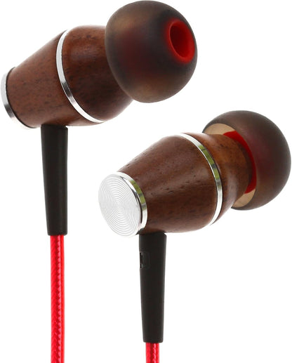 Symphonized XTC 2.0 Premium Genuine Wood In-ear Noise-isolating Headphones|Earbuds|Earphones with Innovative Shield Technology Cable and Mic