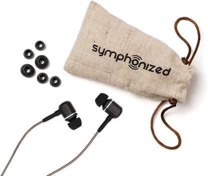 Symphonized MTRX 2.0 Premium Wired Earbuds - Wood in-Ear Headphones with Microphone & Volume Control, Noise Isolation - Corded Ear Buds for Android - Earphones for Computer & Laptop