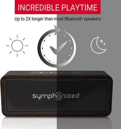 Symphonized NXT 2.0 Premium Genuine Bluetooth Portable Speaker. Compatible with All Bluetooth iOS Devices, All Android Devices and Mp3 Players