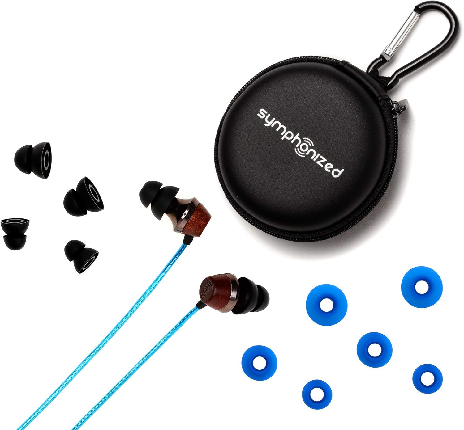 Symphonized ALN 2.0 Premium Genuine Wood In-ear Noise-isolating Headphones|Earbuds|Earphones with Innovative Shield Technology Cable and Mic