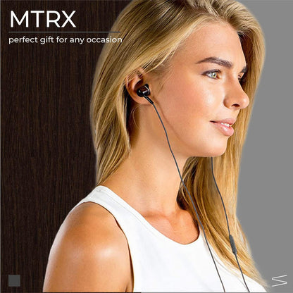 Symphonized MTRX Premium Genuine Wood in-Ear Noise-isolating Headphones with Mic and Nylon Cable