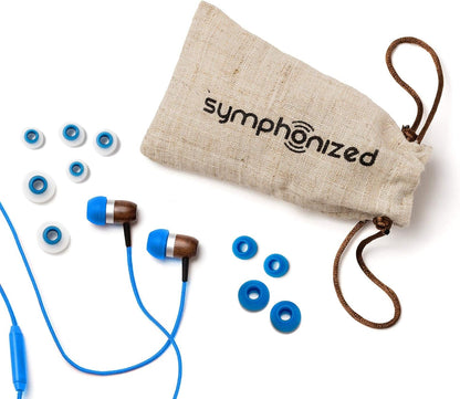 Symphonized GLXY Premium Genuine Wood in-Ear Noise-isolating Headphones with Mic and Nylon Cable