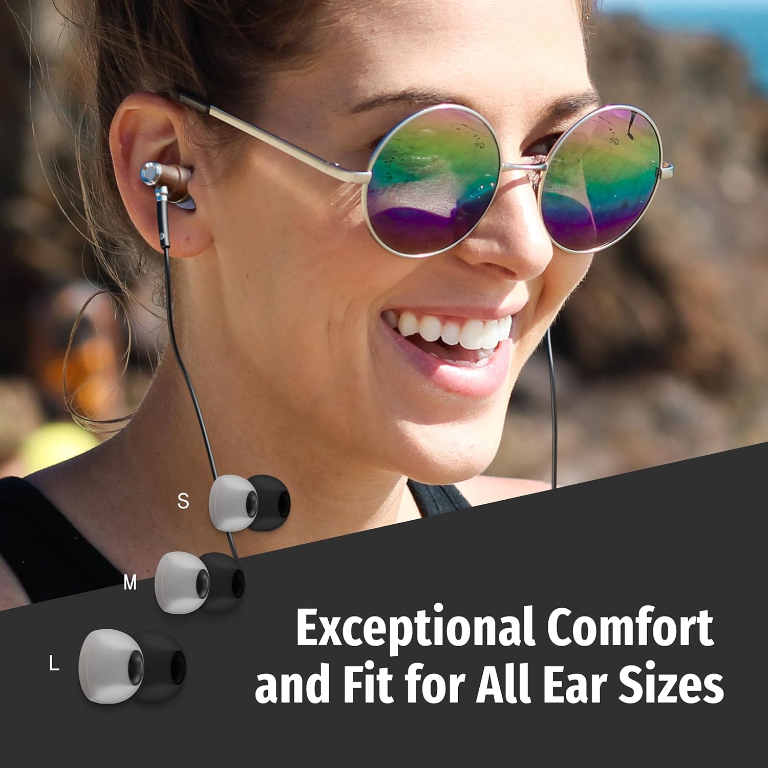 Symphonized Wired Earbuds with Microphone – 90% Noise Cancelling Ear buds with Mic, in Ear Headphones Wire for Computer & Phone, Earphones