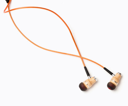 NRG 2.0 In-Ear Wood Headphones - Metallic Orange