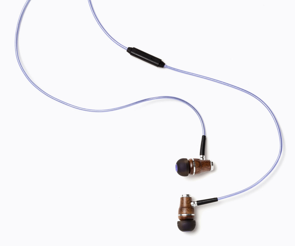NRG 2.0 In-Ear Wood Headphones - Metallic Purple