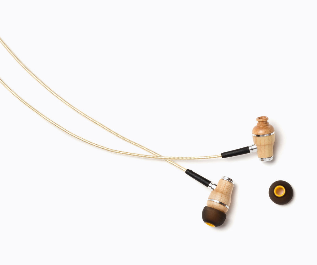 NRG 2.0 In-Ear Wood Headphones - Yellow Gold
