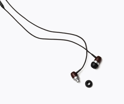 GLXY In-Ear Wood Headphones - Ebony