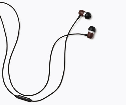 GLXY In-Ear Wood Headphones - Ebony