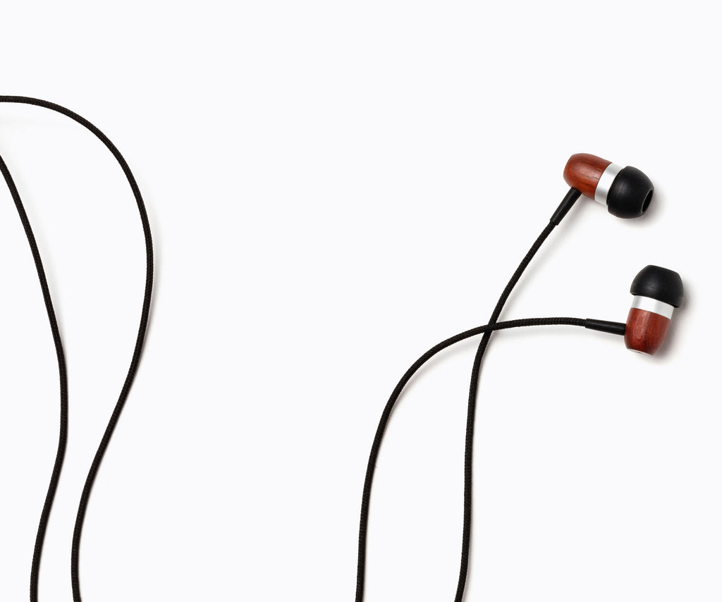 GLXY In-Ear Wood Headphones - Cherry