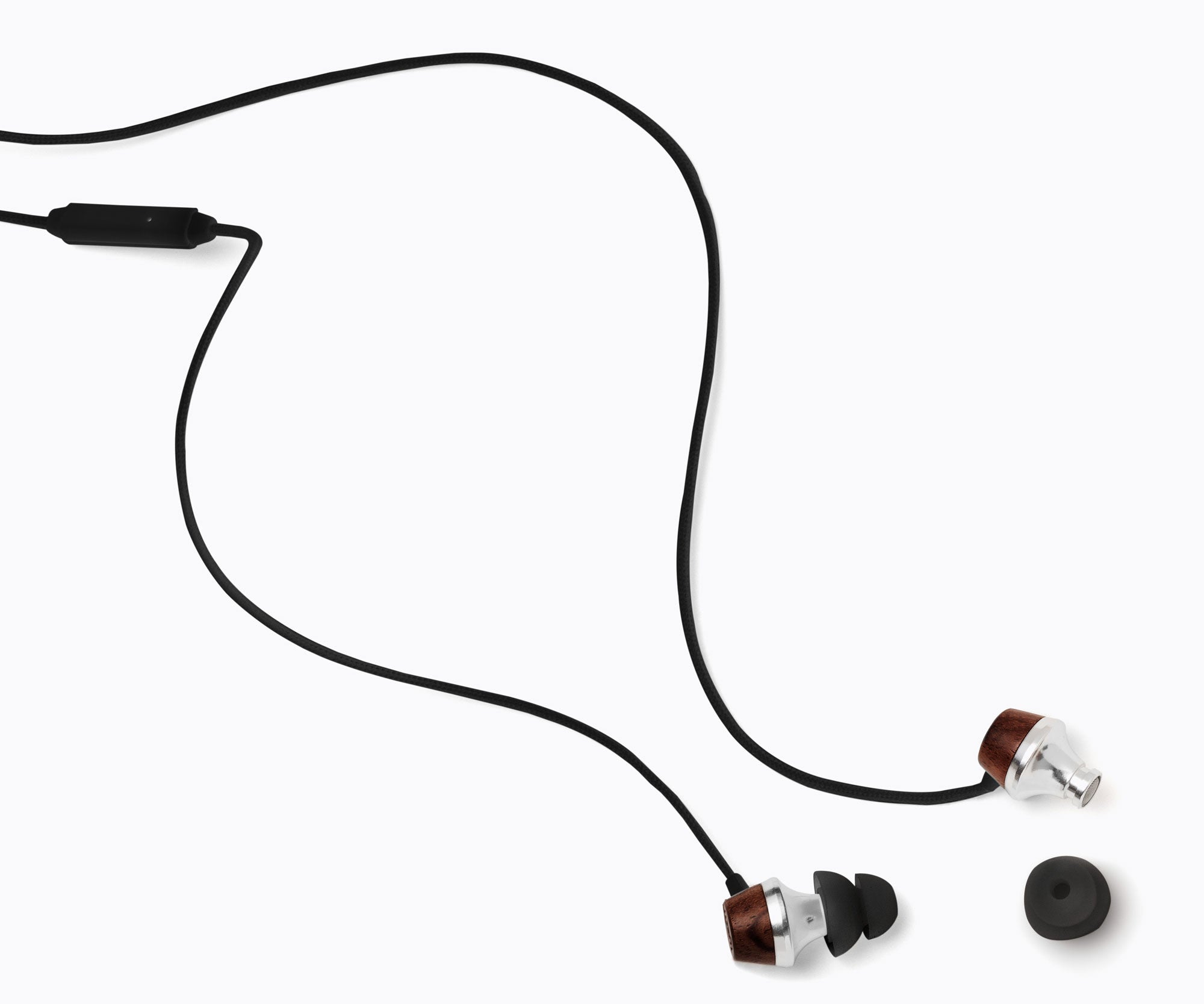 ALN In-Ear Wood Headphones - Black