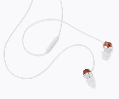 ALN In-Ear Wood Headphones - White