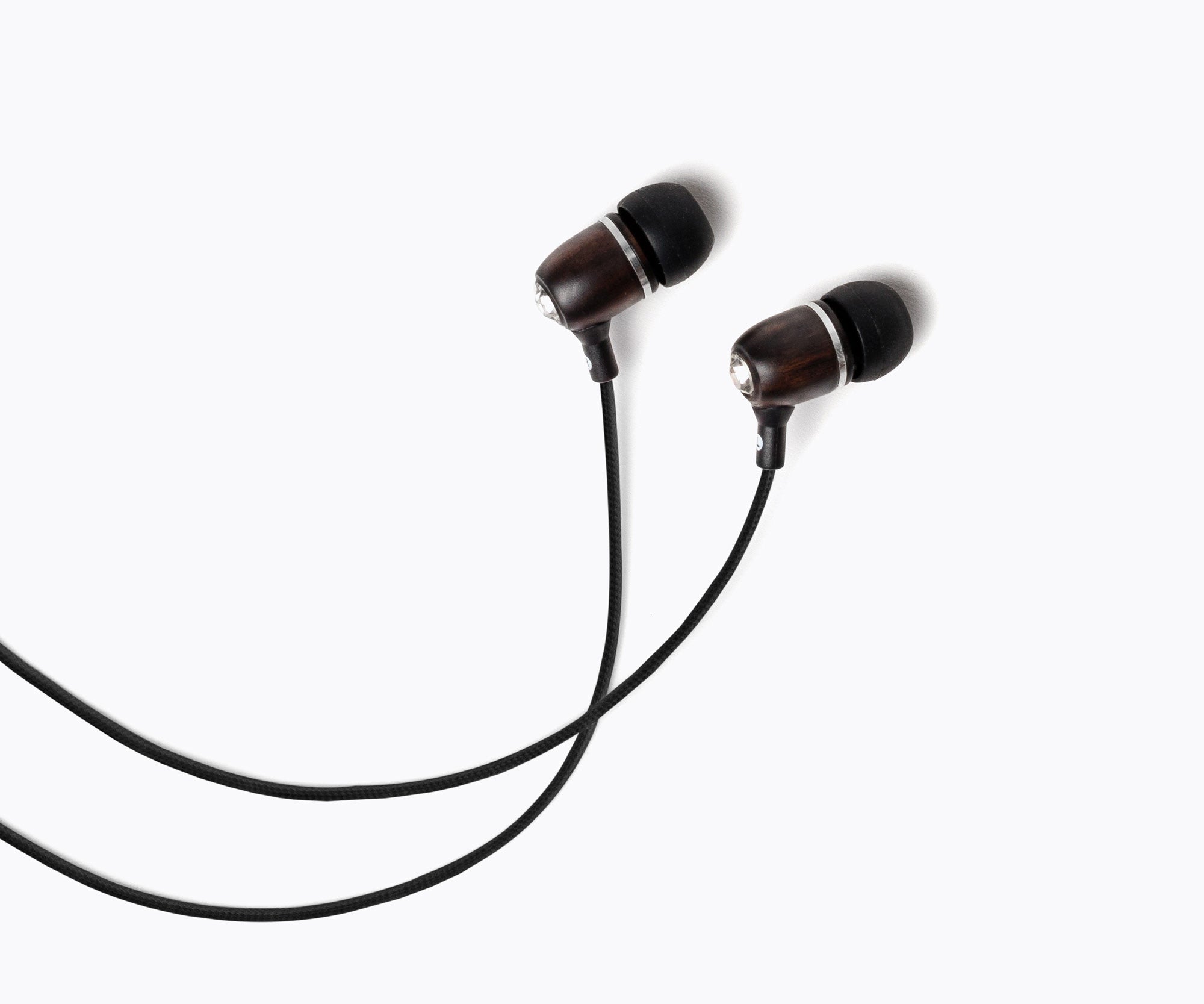 Bling In-Ear Wood Headphones - Black