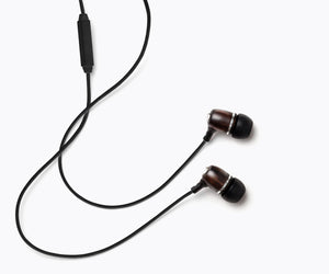 Bling In-Ear Wood Headphones - Black