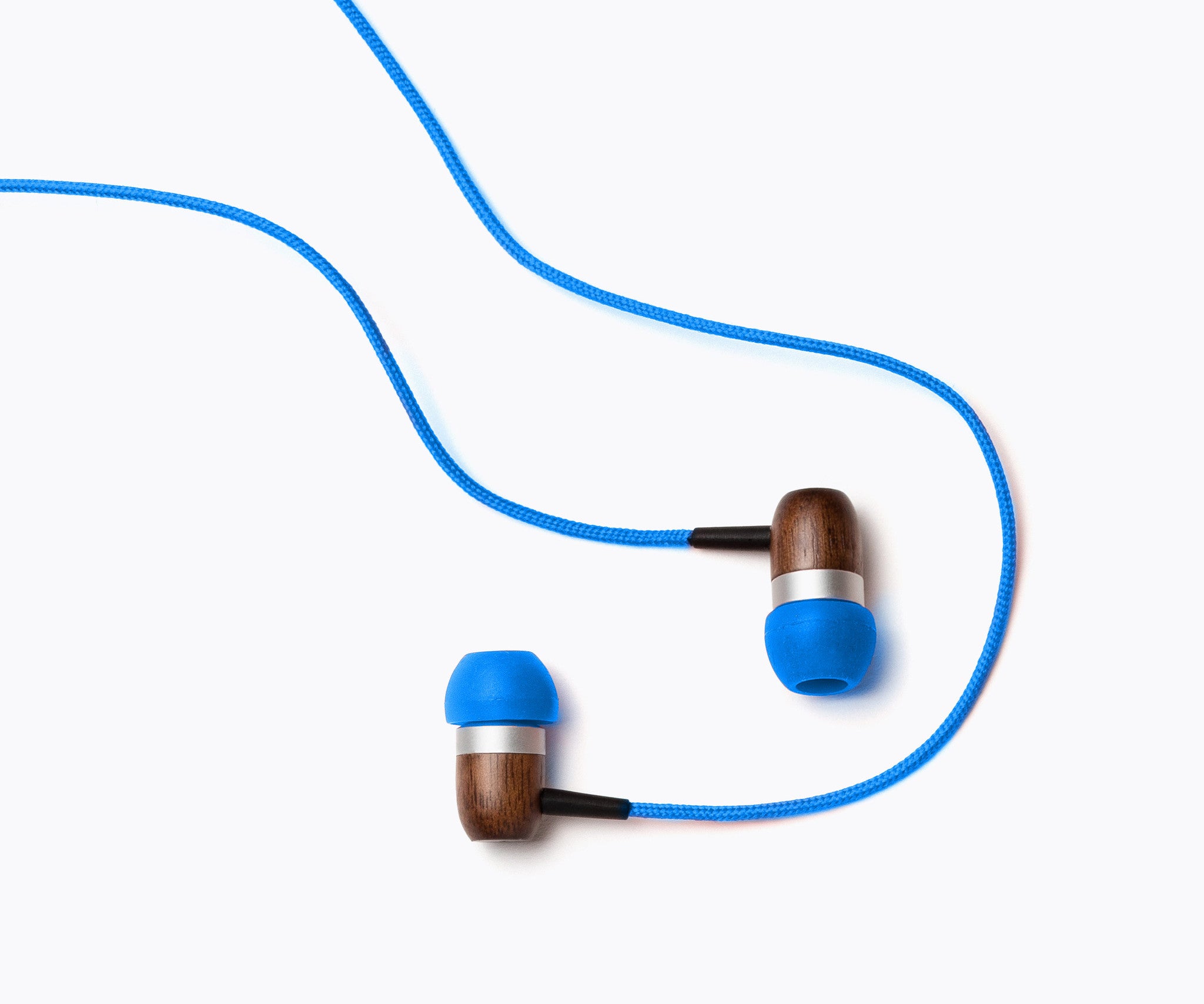 GLXY In-Ear Wood Headphones - Blue