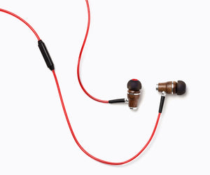 NRG 2.0 In-Ear Wood Headphones - Red
