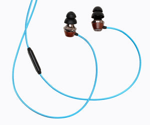 ALN 2.0 In-ear Wood Headphones - Metallic Blue