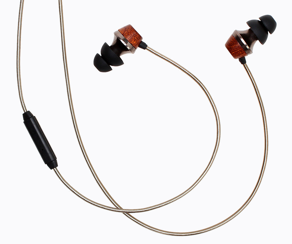 ALN 2.0 In-ear WoodHeadphones - Gunmetal