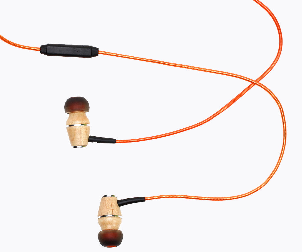 XTC 2.0 In-Ear Wood Headphones - Sunset Orange