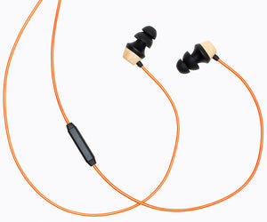 ALN 2.0 In-ear Wood Headphones - Metallic Orange