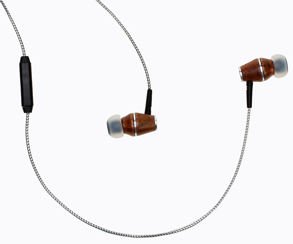XTC 2.0 In-Ear Wood Headphones - Sinful Silver