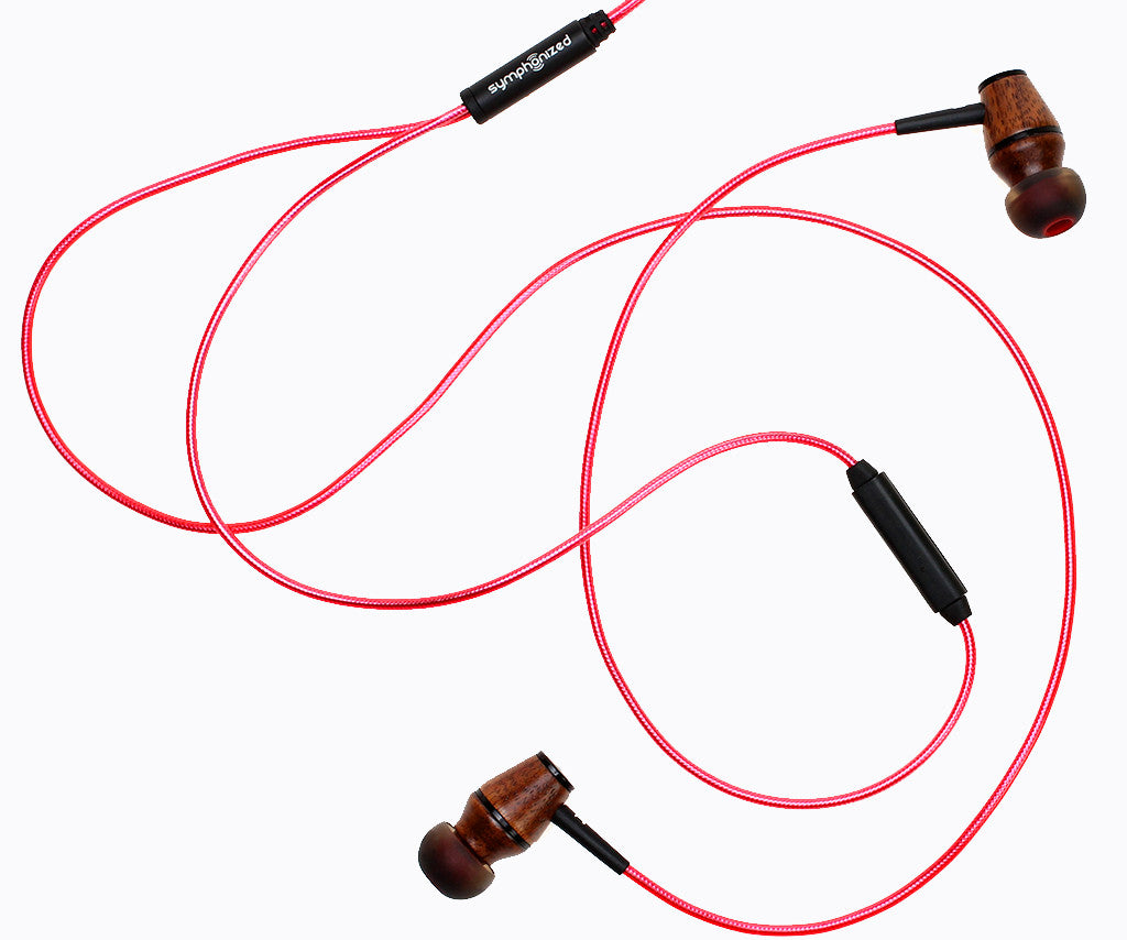 XTC 2.0 In-Ear Wood Headphones - Lava Red