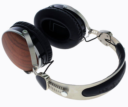 Symphonized Wraith 2.0 Bluetooth Genuine Wood Wireless Headphones with 3.5mm Cable Included for Wired Use