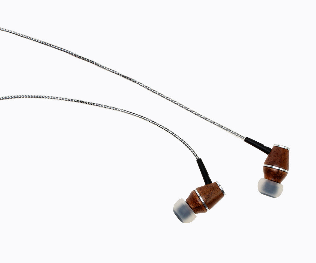 XTC 2.0 In-Ear Wood Headphones - Sinful Silver