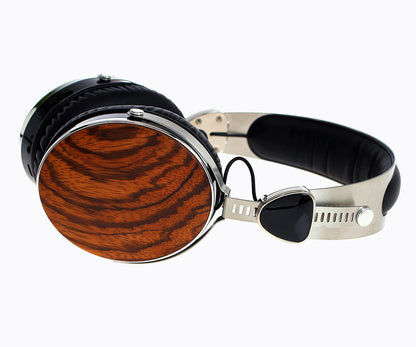 Symphonized Wraith 2.0 Bluetooth Genuine Wood Wireless Headphones with 3.5mm Cable Included for Wired Use