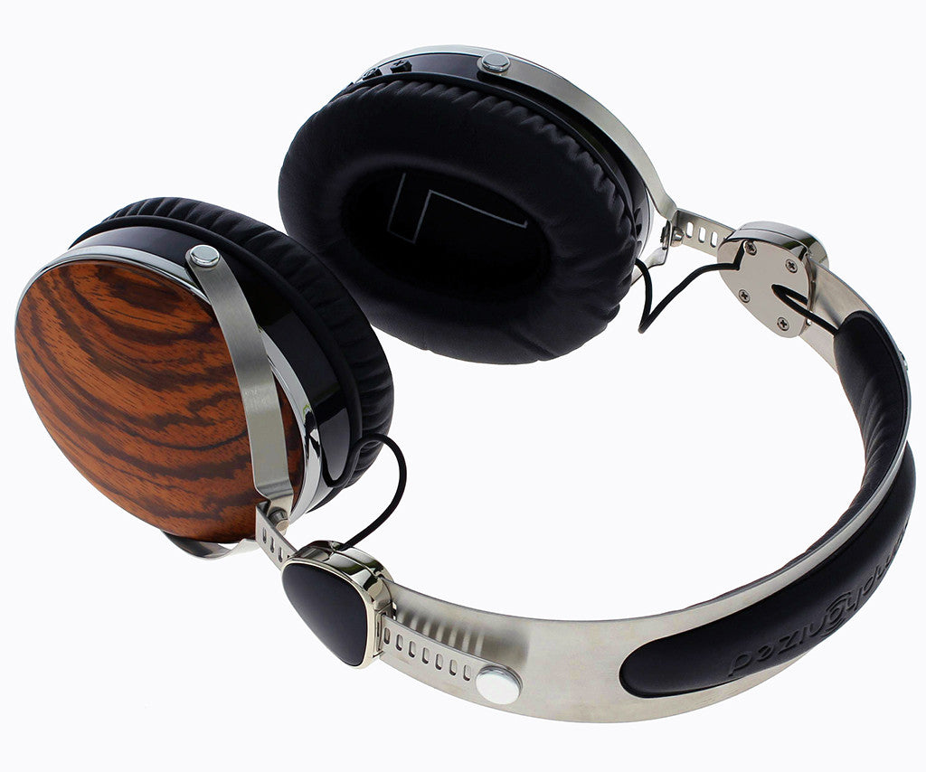 Symphonized Wraith 2.0 Bluetooth Genuine Wood Wireless Headphones with 3.5mm Cable Included for Wired Use