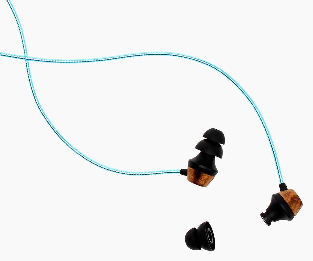 ALN 2.0 In-ear Wood Headphones - Turquoise