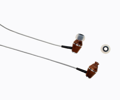 XTC 2.0 In-Ear Wood Headphones - Sinful Silver