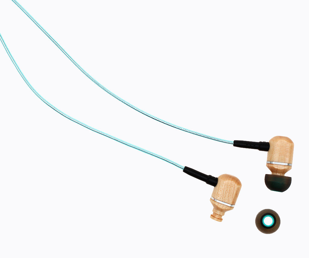 Symphonized MTRX 2.0 Premium Wired Earbuds - Wood in-Ear Headphones with Microphone & Volume Control, Noise Isolation - Corded Ear Buds for Android - Earphones for Computer & Laptop